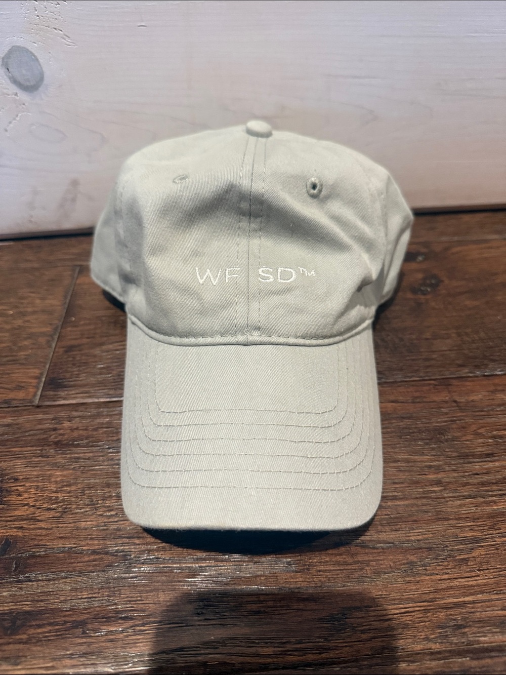 White Fox x Sarah’s Day sage green hat